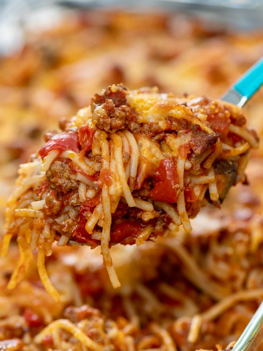 Saucy, meaty, cheesy, and delicious, this make-ahead casserole is a longtime favorite that's perfect for family dinners, casual entertaining, potlucks, and anytime you need to take a meal to a friend.
