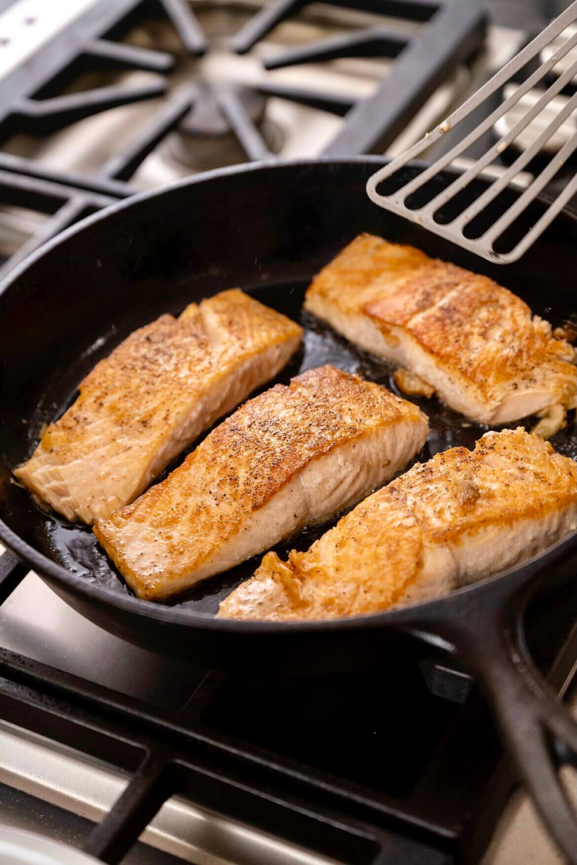 RestaurantStyle Pan Seared Salmon The Fountain Avenue Kitchen
