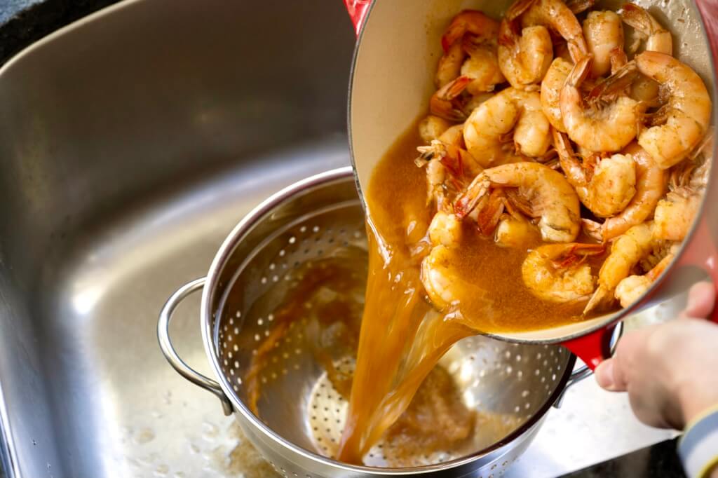 Beer Boiled Peel & Eat Shrimp bring the fun factor to dinner, and if you keep a bag of shrimp in your freezer, you can have this festive meal anytime--in about five minutes!