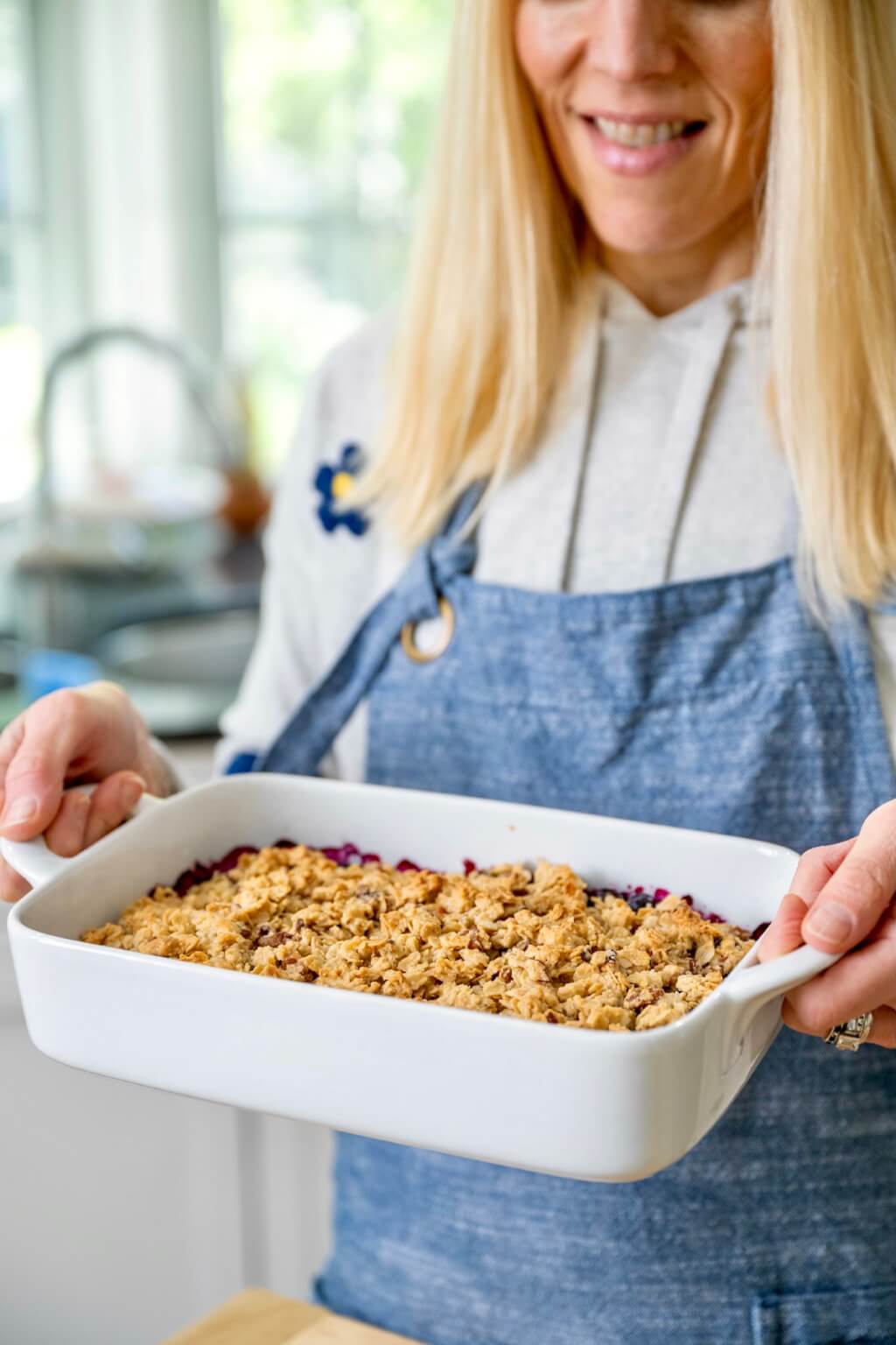 Plump, juicy blueberries provide a sweet foundation for an irresistible crisp topping you’ll want to use with other fruits too. Quick to make with dairy- and gluten-free options.