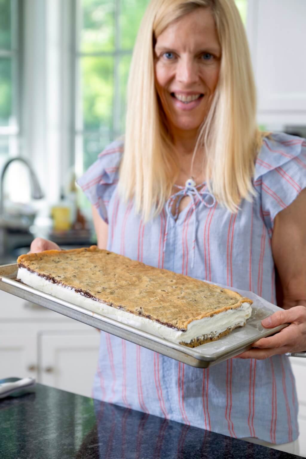 Everyone loves a chipwich, so why not make it easier – and more fun – by making a sheet panful? There's even a simple trick for a cookie that isn't rock hard when frozen, and the science behind it is fascinating!