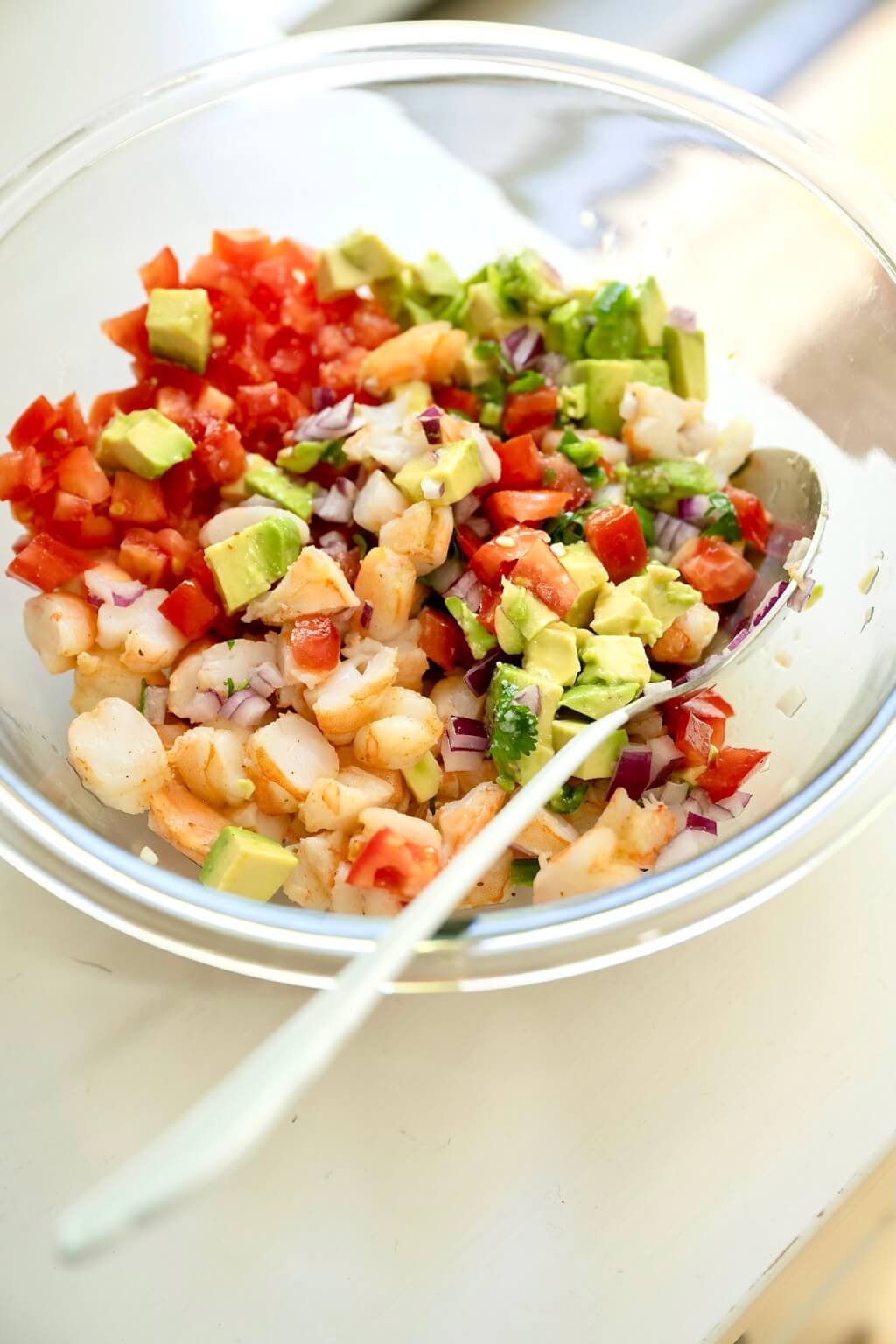 Serve this colorful salad as a light yet filling entree or scoop it up with tortilla chips for a unique appetizer. Either way, the pop of flavor and ease of preparation is bound to make it a keeper.