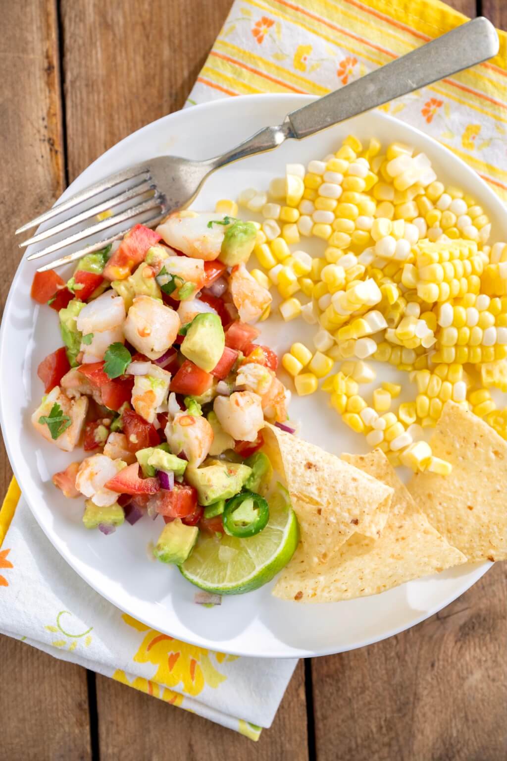 Serve this colorful salad as a light yet filling entree or scoop it up with tortilla chips for a unique appetizer. Either way, the pop of flavor and ease of preparation is bound to make it a keeper.