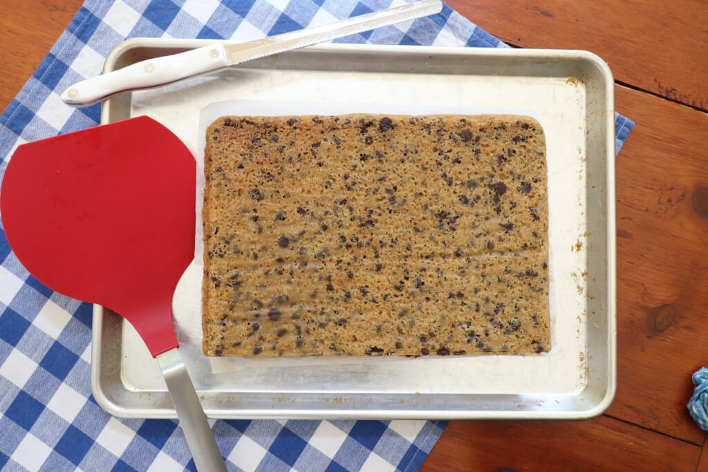 Everyone loves a chipwich, so why not make it easier – and more fun – by making a sheet panful? There's even a simple trick for a cookie that isn't rock hard when frozen, and the science behind it is fascinating!