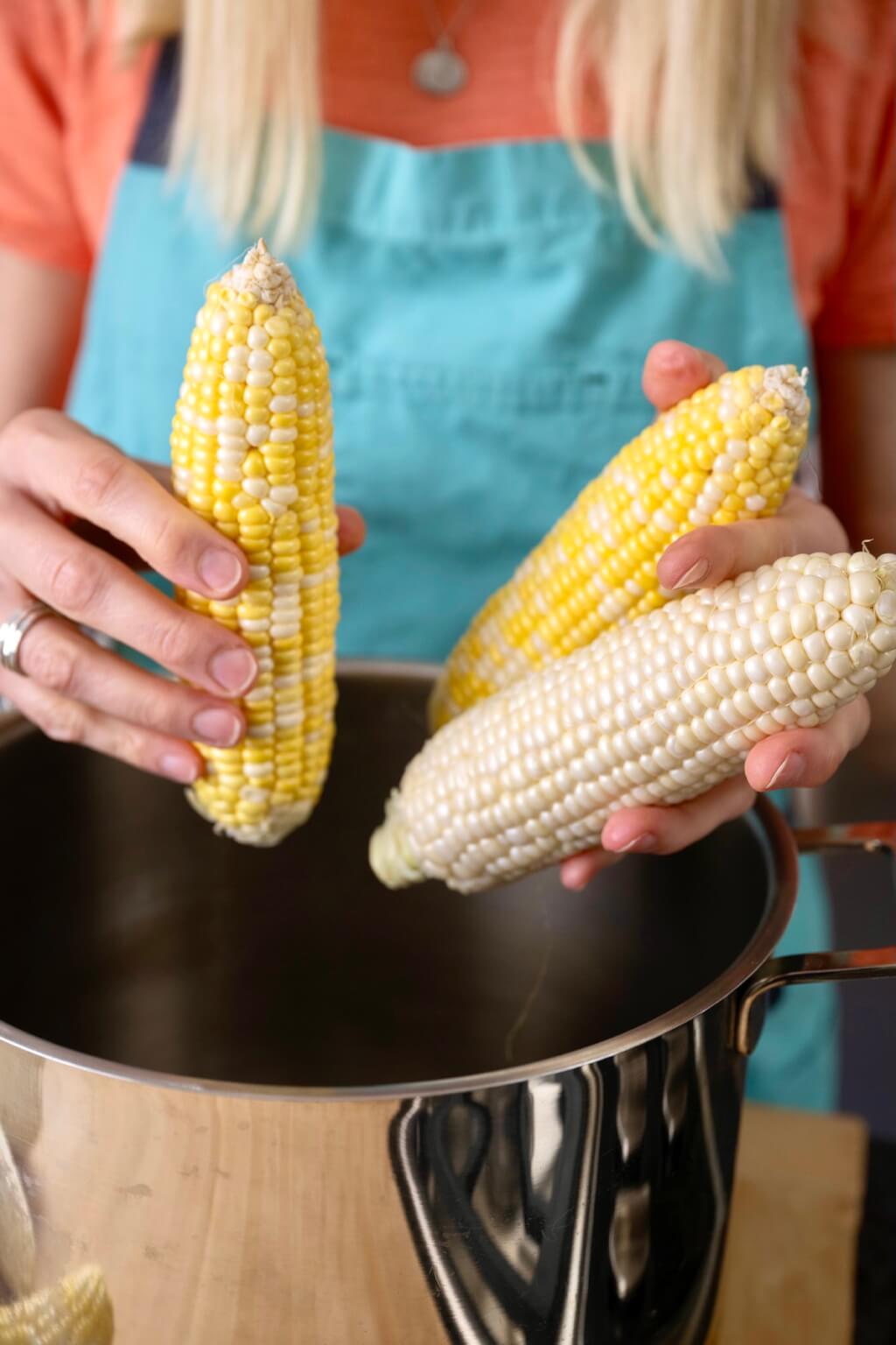 For the best combination of ease and flavor when cooking corn on the cob, steam it! And if you're tired of waiting for a stick of butter to travel around the table, I have a trick for that.