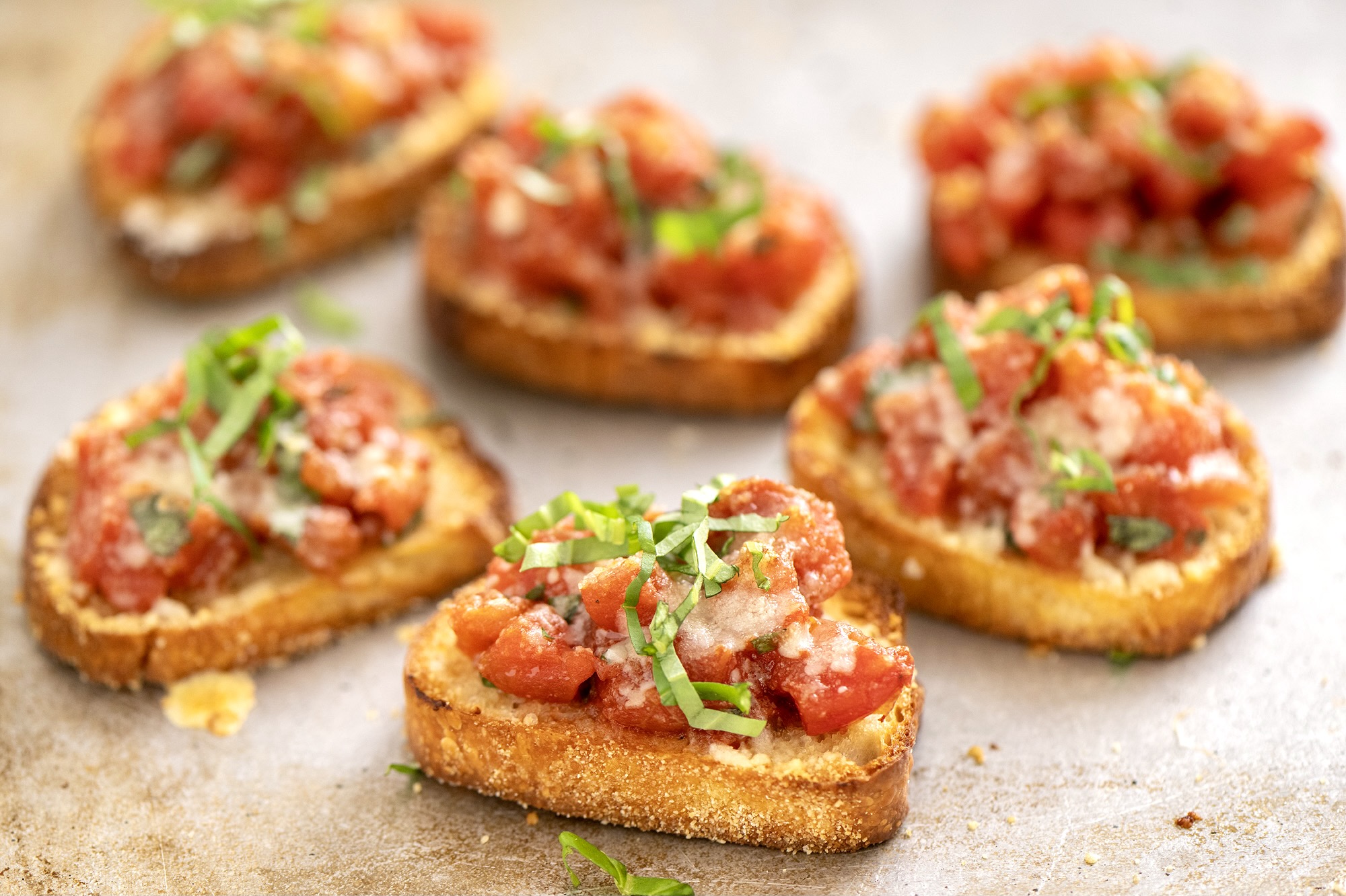 Baked Tomato Bruschetta - Fountain Avenue Kitchen