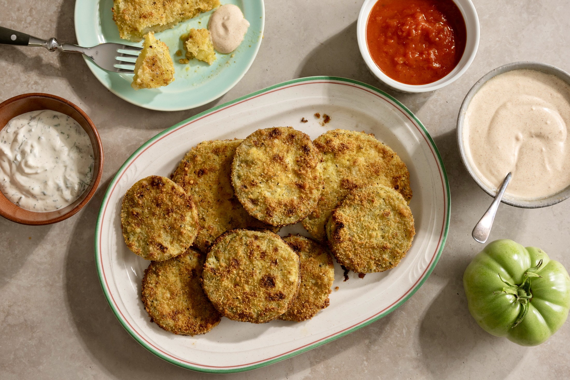 Oven Fried Green Tomatoes